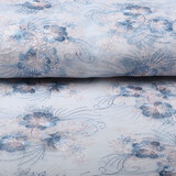 Mesh Embroidered Flower Blue Pink Mesh Embroidered Flower Blue Pink