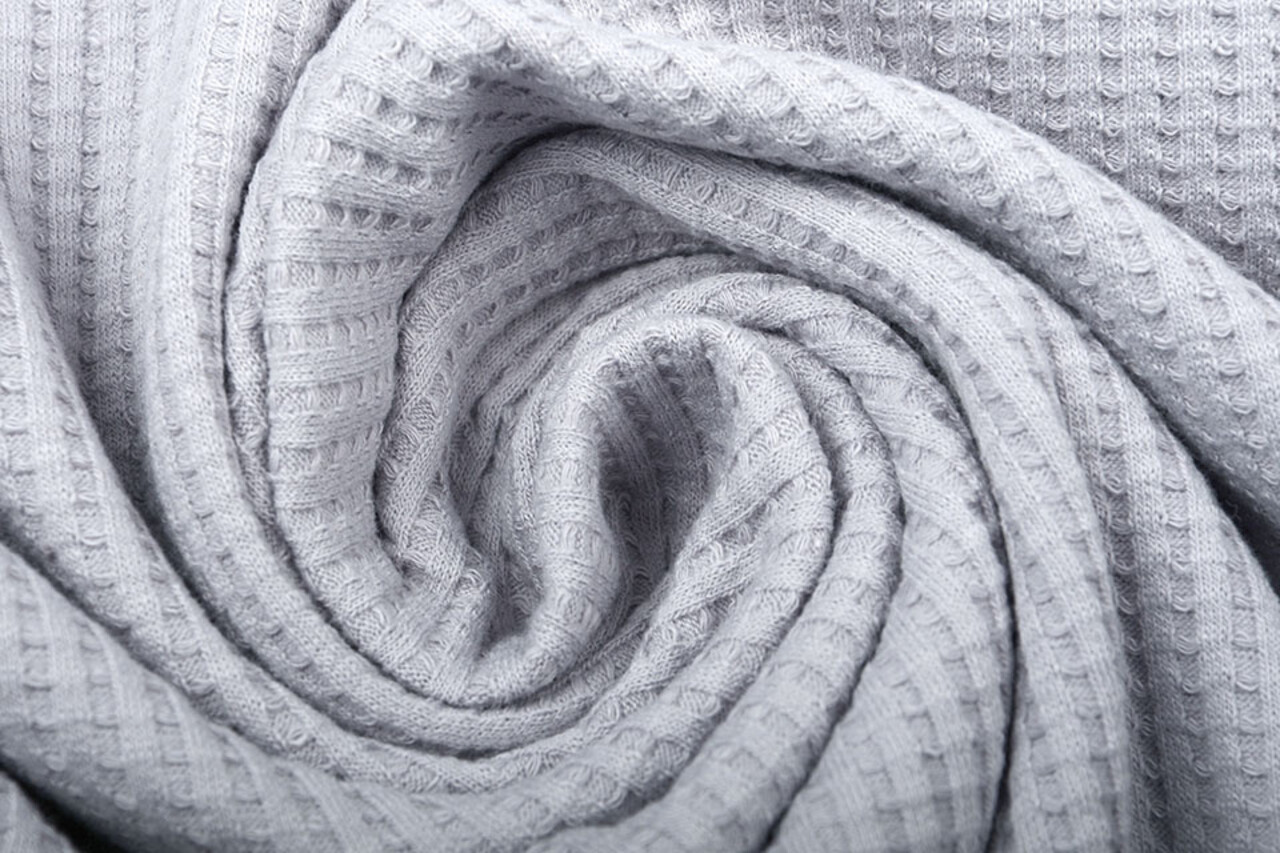 Oeko-Tex®  Baby Jersey Wafel Katoen Grijs