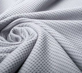 Oeko-Tex® Layette Jersey Nid d’Abeille Coton Gris Oeko-Tex® Layette Jersey Nid d’Abeille Coton Gris