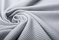 Baby Jersey Waffelpiqué Baumwolle Grau Baby Jersey Waffelpiqué Baumwolle Grau