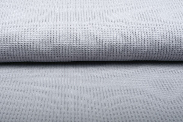 Oeko-Tex®  Baby Jersey Waffelpiqué Baumwolle Grau Oeko-Tex®  Baby Jersey Waffelpiqué Baumwolle Grau