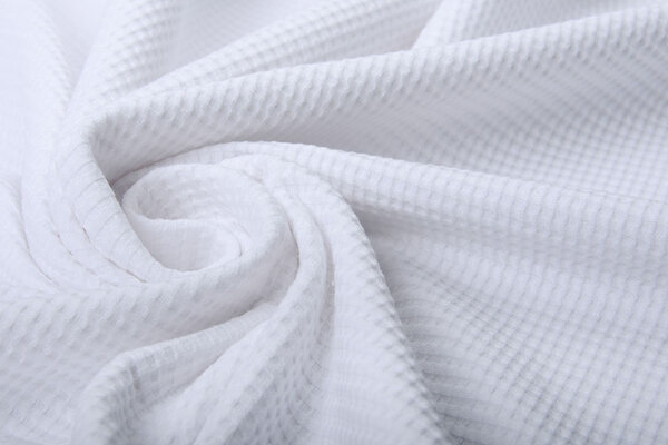 Oeko-Tex® Baby Jersey Waffelpiqué Baumwolle Weiß Oeko-Tex® Baby Jersey Waffelpiqué Baumwolle Weiß