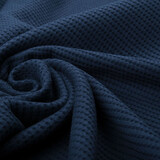 Oeko-Tex®  Baby Jersey Nido de Abeja Algodón Azul Marino Azul