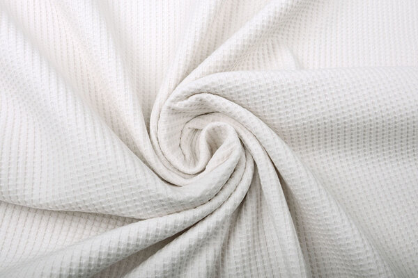 Oeko-Tex®  Baby Jersey Waffle Pique Fabric Creme Oeko-Tex®  Baby Jersey Waffle Pique Fabric Creme