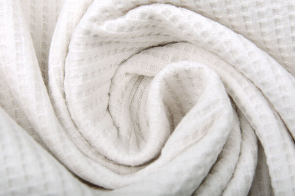 Oeko-Tex®  Baby Jersey Waffelpiqué Baumwolle Creme Oeko-Tex®  Baby Jersey Waffelpiqué Baumwolle Creme