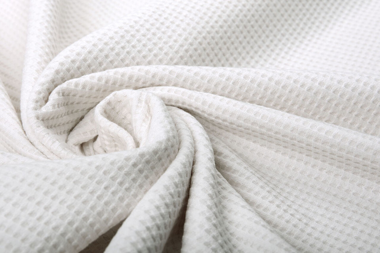 Oeko-Tex®  Baby Jersey Wafel Katoen Creme