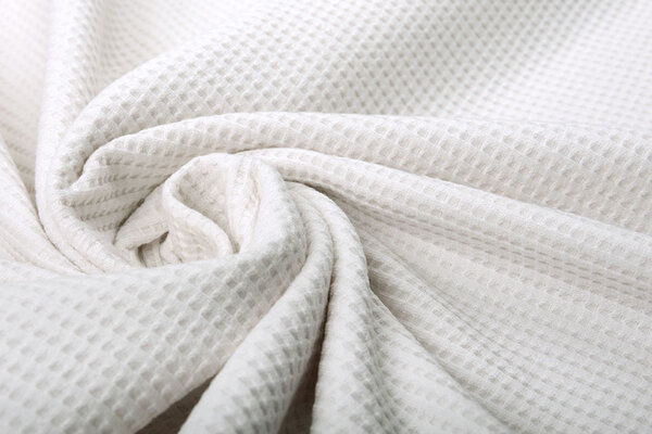 Oeko-Tex®  Baby Jersey Waffle Pique Fabric Creme Oeko-Tex®  Baby Jersey Waffle Pique Fabric Creme