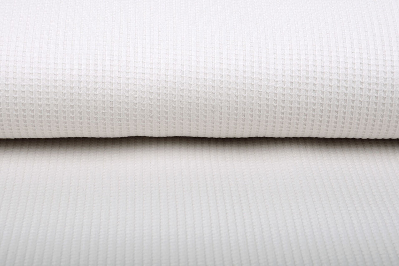 Oeko-Tex®  Baby Jersey Wafel Katoen Creme