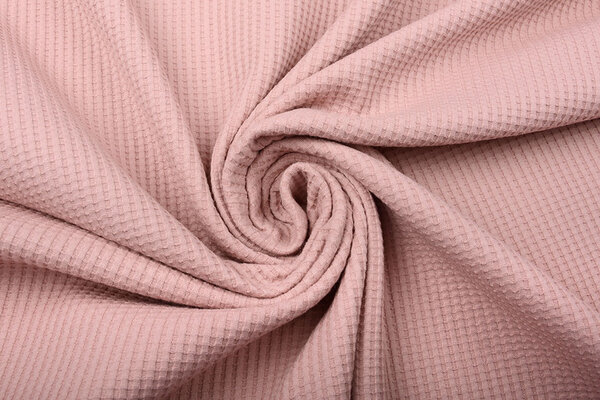 Oeko-Tex®  Baby Jersey Nido de Abeja Algodón Rosa Empolvado