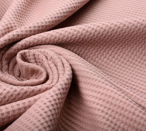 Oeko-Tex®  Baby Jersey Waffelpiqué Baumwolle  Puderrosa