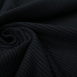 Oeko-Tex®  Baby Jersey Wafel Katoen Zwart Oeko-Tex®  Baby Jersey Wafel Katoen Zwart