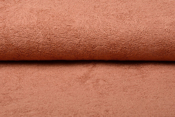 Bamboo Terry Cloth Orange Brique Bamboo Terry Cloth Orange Brique