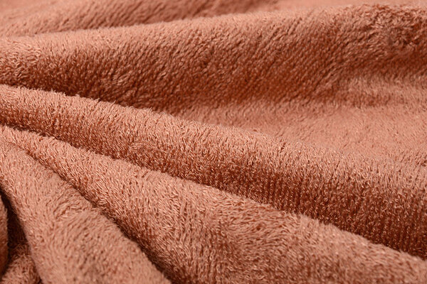 Bamboo Terry Cloth Orange Brique Bamboo Terry Cloth Orange Brique