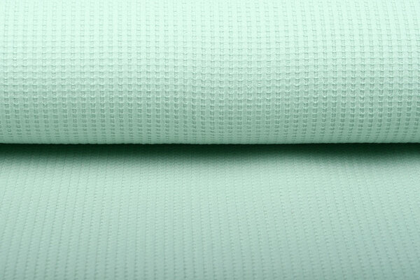Oeko-Tex® Baby Jersey Waffelpiqué Baumwolle Hell Altgrün Oeko-Tex® Baby Jersey Waffelpiqué Baumwolle Hell Altgrün