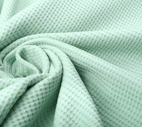 Oeko-Tex®  Baby Jersey Waffelpiqué Baumwolle Hell Altgrün Oeko-Tex®  Baby Jersey Waffelpiqué Baumwolle Hell Altgrün