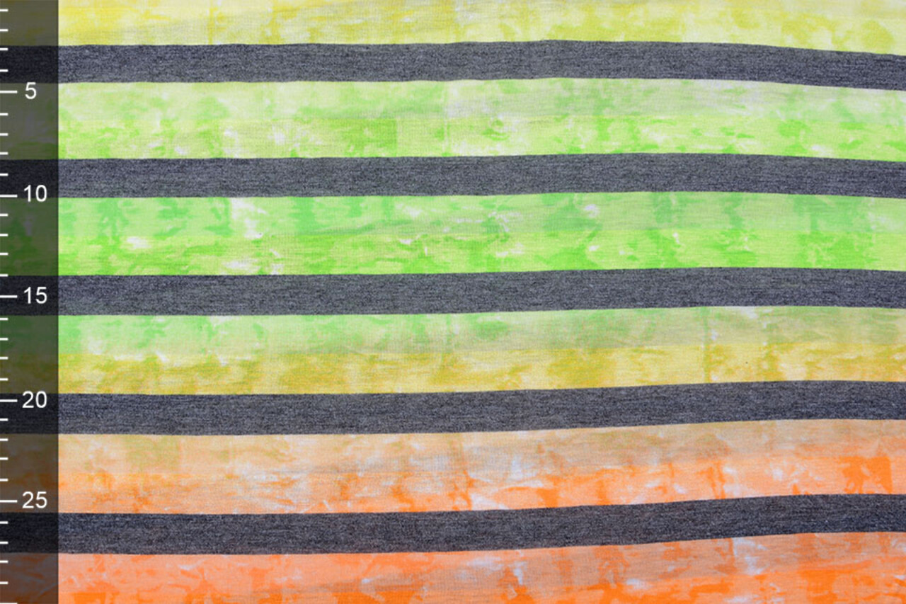 Jersey Viscose Grote Streep Multicolor 5
