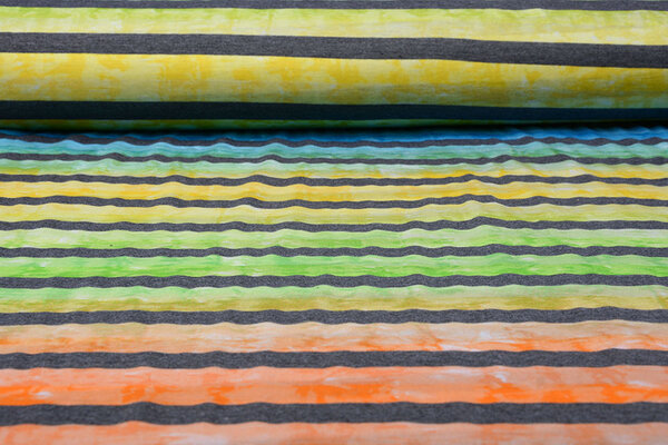Jersey Viscose Grote Streep Multicolor 5