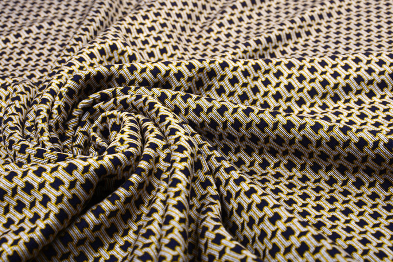 Viscose Punta Di Roma Kleine Schakelketting Marine