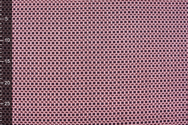 Viscose Punta Di Roma Small Link Chain Navy Red