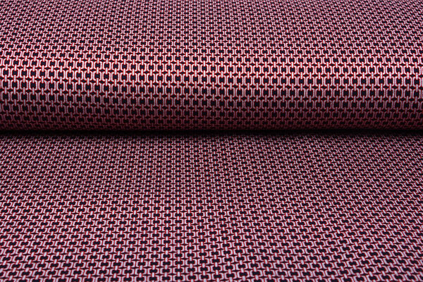 Viscose Punta Di Roma Kleine Schakelketting Marine Rood