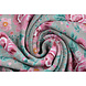 Nicki Velours Fleurs Gris