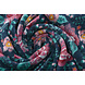 Nicki Velours Fleurs Bleu Marine