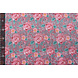 Nicki Velours Fleurs Vieux Rose Foncé