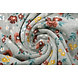 Nicki Velours Petit Fleurs Gris Nicki Velours Petit Fleurs Gris