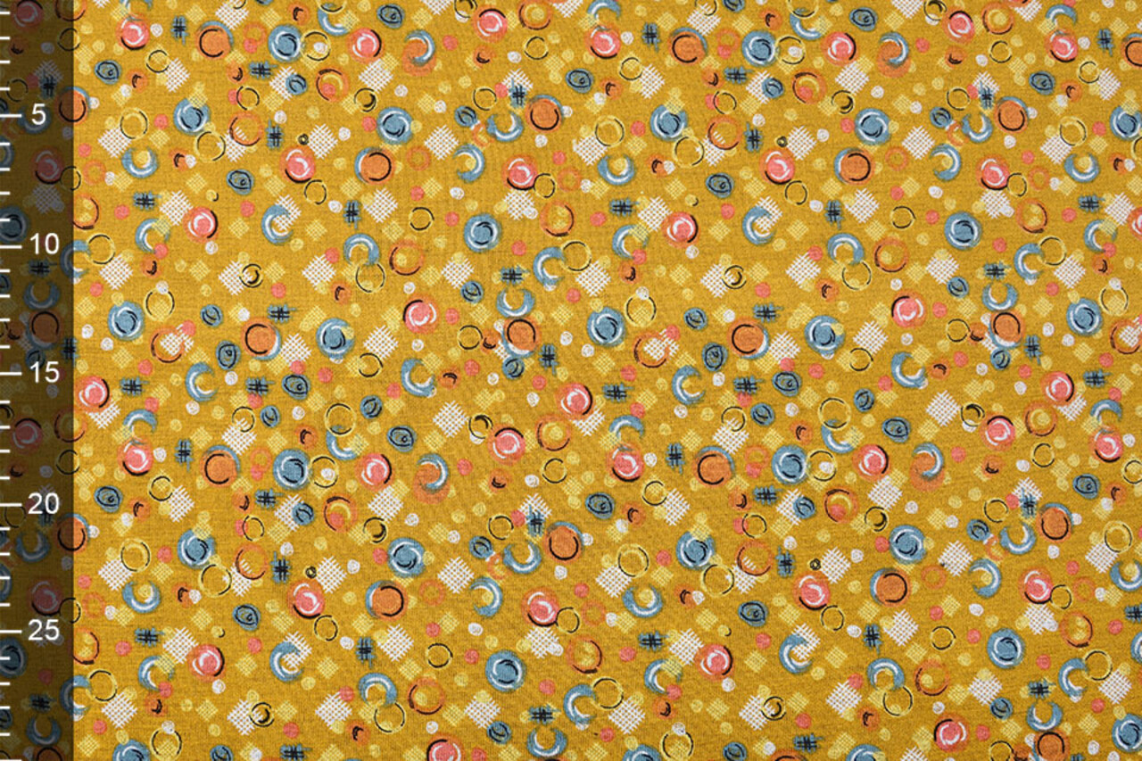 Viscose Punta Di Roma Circlio Ocher Yellow