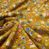 Viskose Punta Di Roma Circlio Ocker Gelb