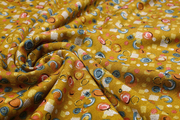 Viscose Punta Di Roma Circlio Ocre Jaune