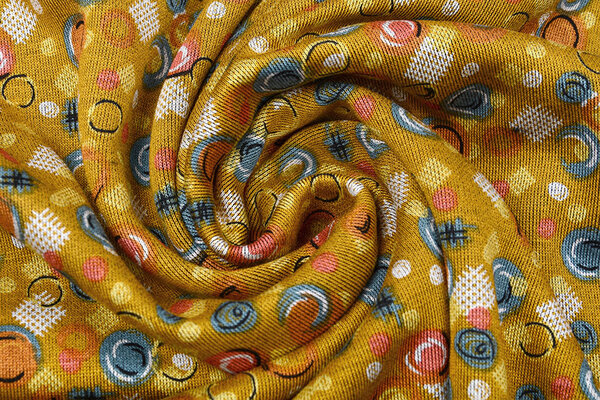 Viscose Punta Di Roma Circlio Ocher Yellow