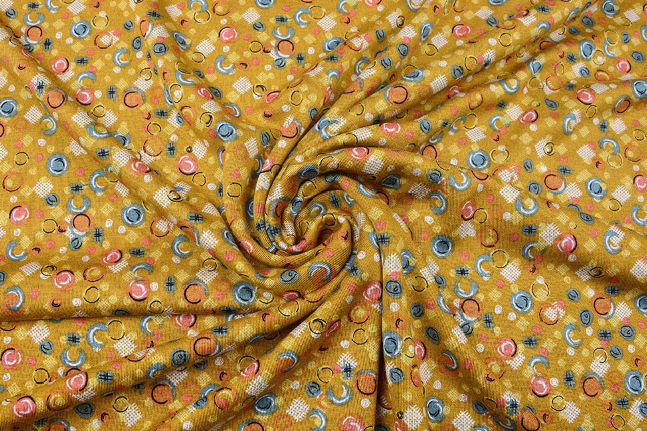 Viscose Punta Di Roma Circlio Ocher Yellow
