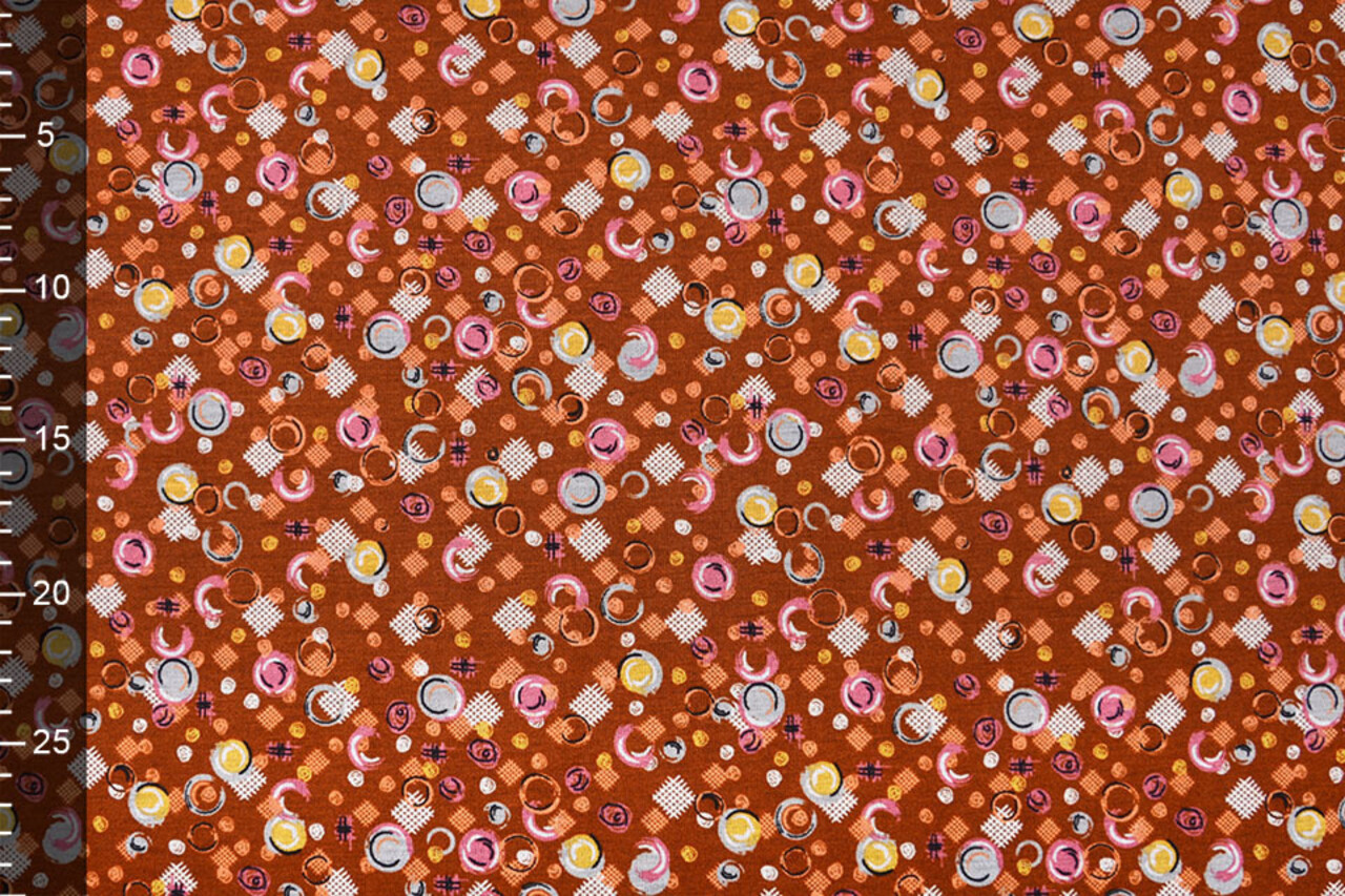 Viscose Punta Di Roma Circlio Brown Viscose Punta Di Roma Circlio Brown