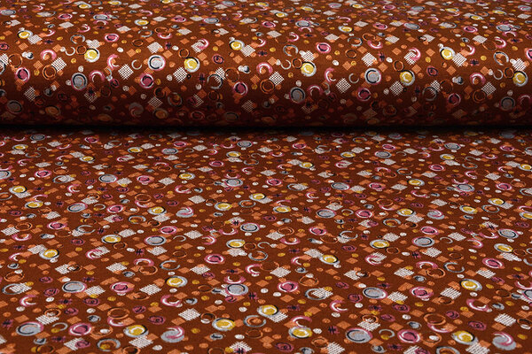 Viscose Punta Di Roma Circlio Bruin