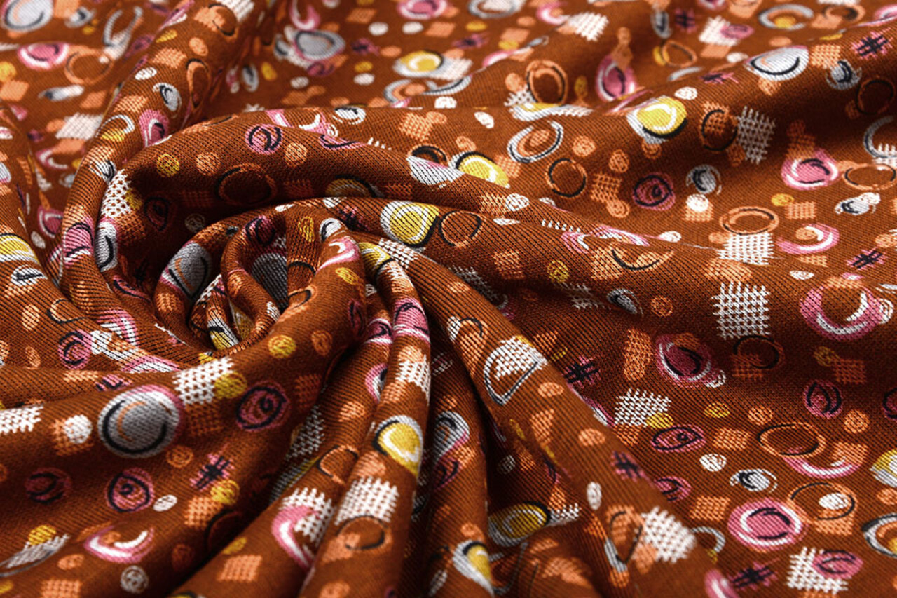 Viscose Punta Di Roma Circlio Brown Viscose Punta Di Roma Circlio Brown