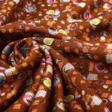 Viscose Punta Di Roma Circlio Brown