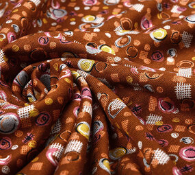 Viscose Punta Di Roma Circlio Brown Viscose Punta Di Roma Circlio Brown