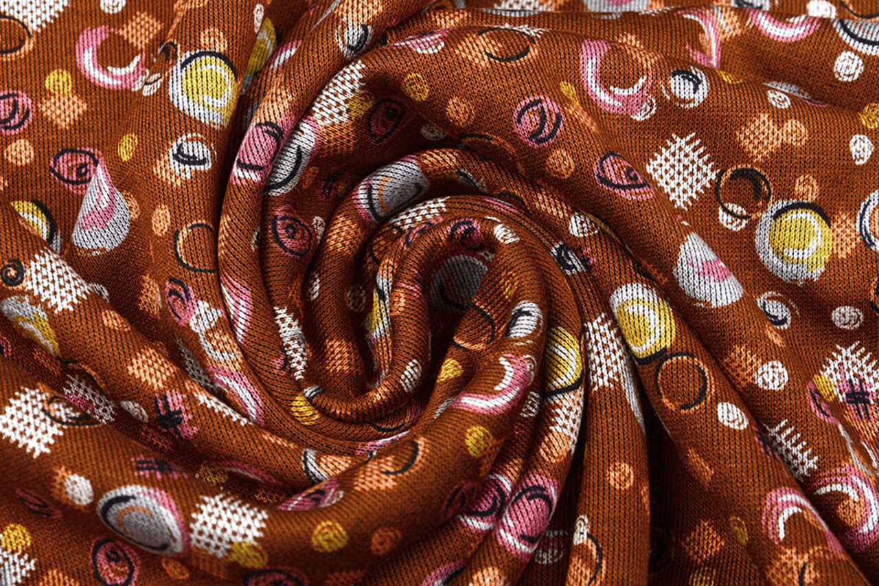 Viscose Punta Di Roma Circlio Brown Viscose Punta Di Roma Circlio Brown