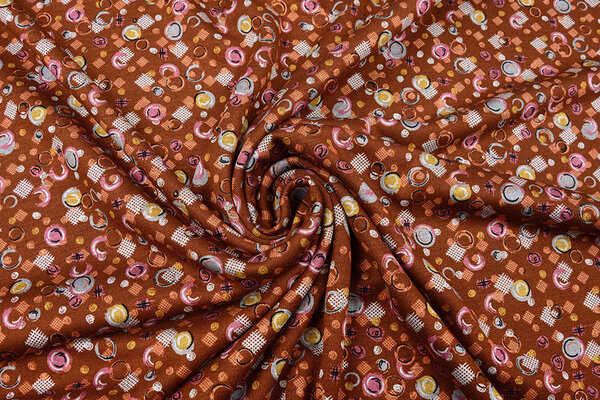 Viscose Punta Di Roma Circlio Brown Viscose Punta Di Roma Circlio Brown