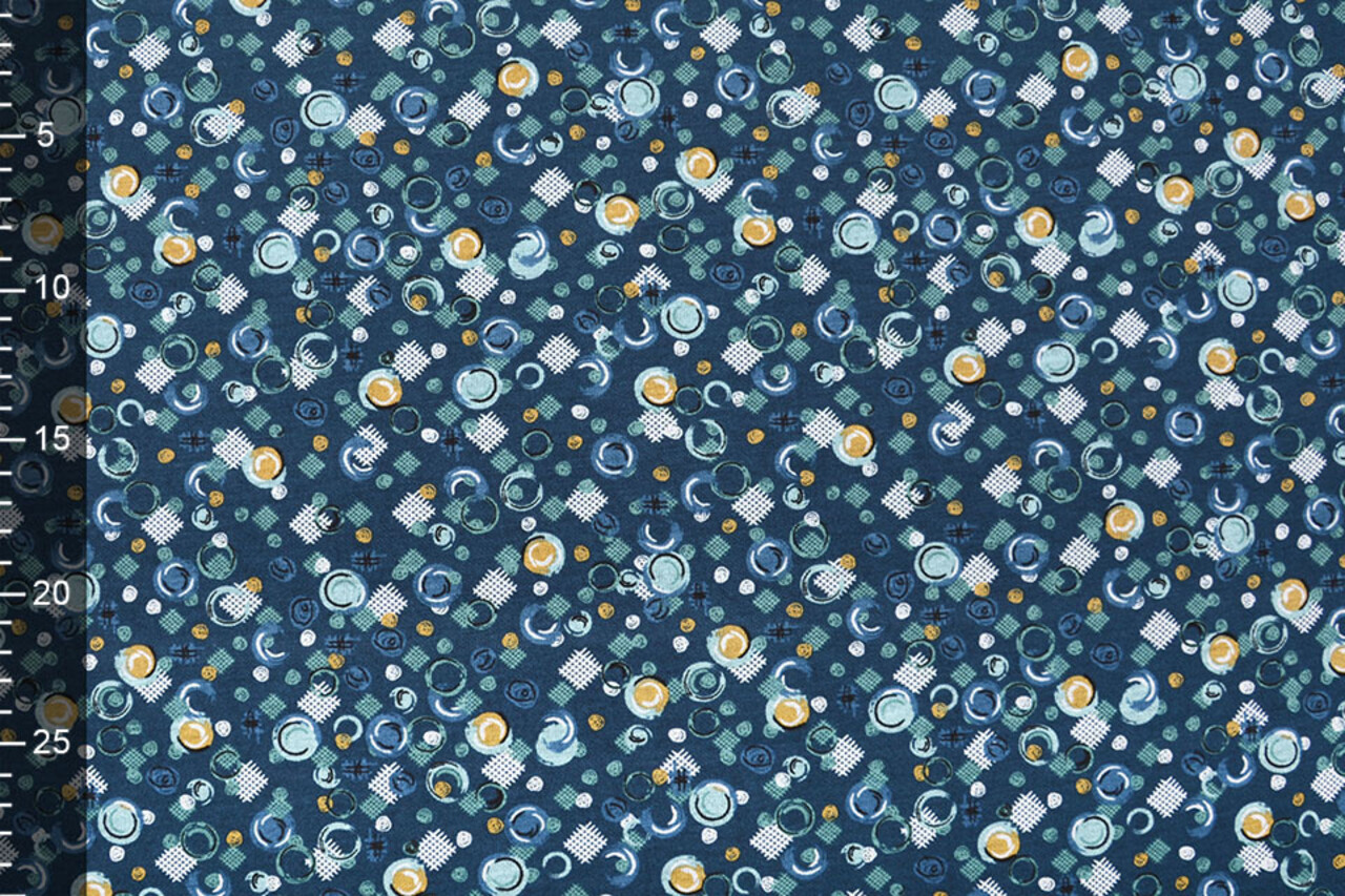 Viscose Punta Di Roma Circlio Navy Blue Viscose Punta Di Roma Circlio Navy Blue