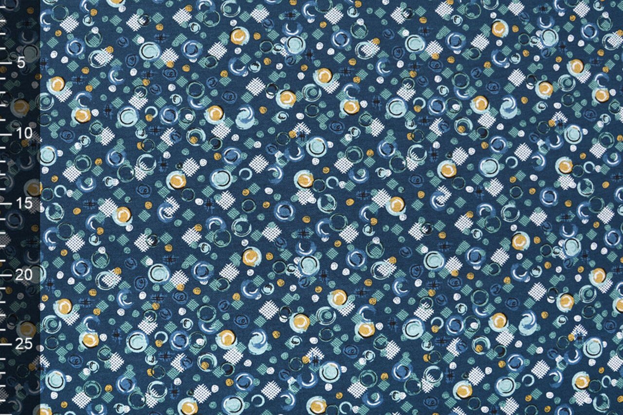 Viskose Punta Di Roma Circlio Marine Blau Viskose Punta Di Roma Circlio Marine Blau