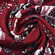 Scuba Crepe Printed Library Flowers Bordeaux