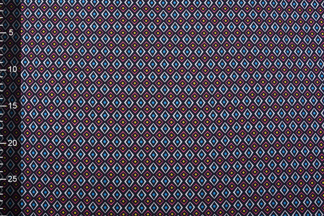 Viscose Punta Di Roma Diamond Zwart