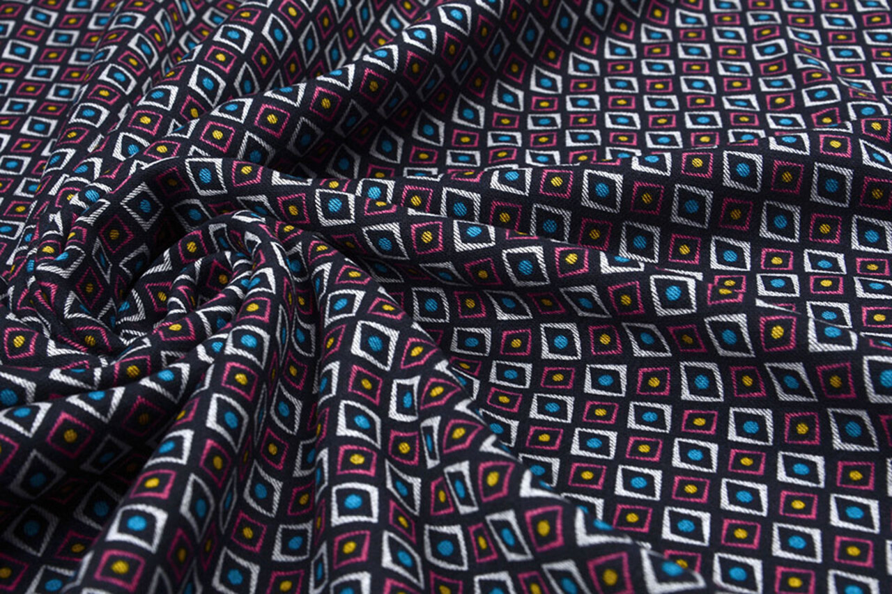 Viscose Punta Di Roma Diamond Zwart