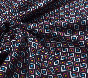 Viskose Punta Di Roma Diamond Schwarz Viskose Punta Di Roma Diamond Schwarz