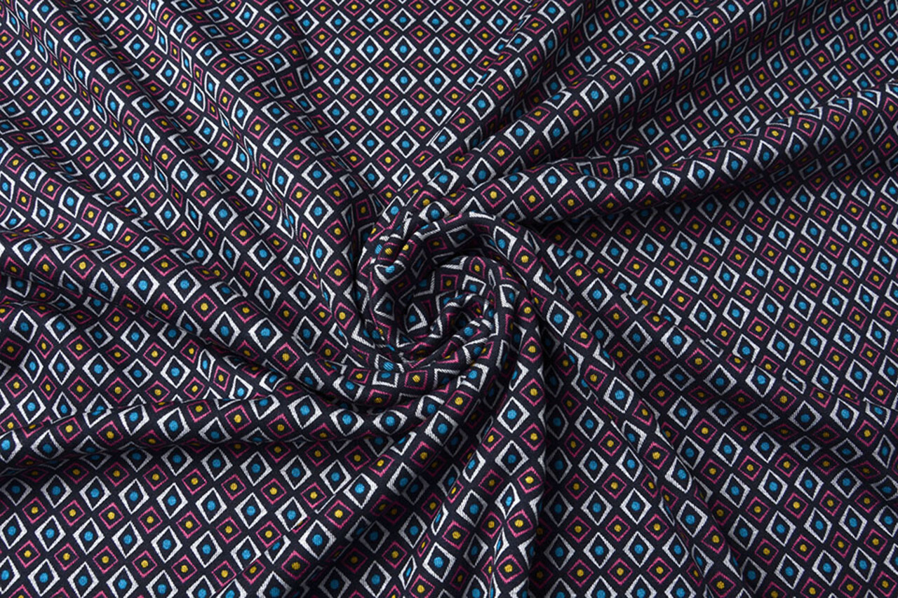 Viscose Punta Di Roma Diamond Zwart