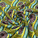 Scuba Crepe Bedruckt African Print Moosgrün