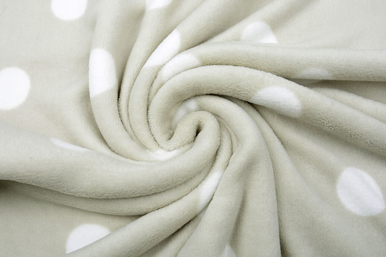 Coral Fleece Großer Punkte