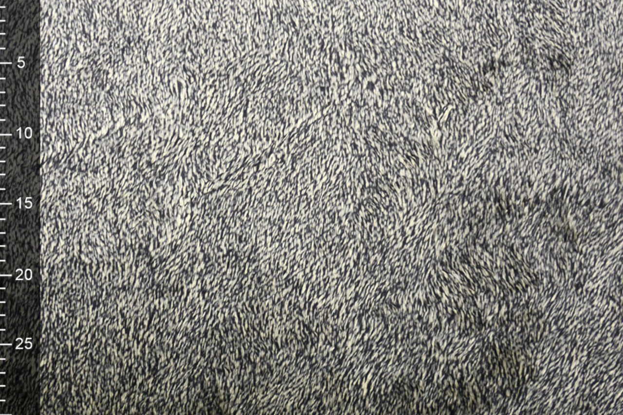 Fellimitat Melange Schwarz Beige